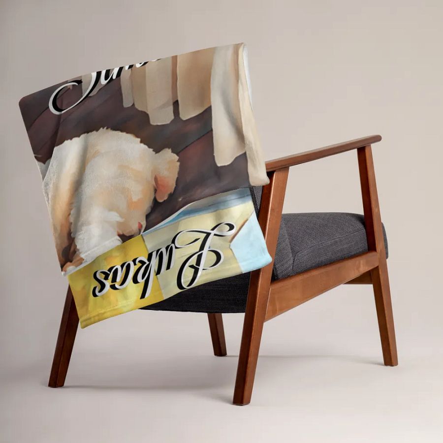 YOUR BEST FRIENDS! / THROW BLANKET WITH PERSONALIZED NAME product image (5)