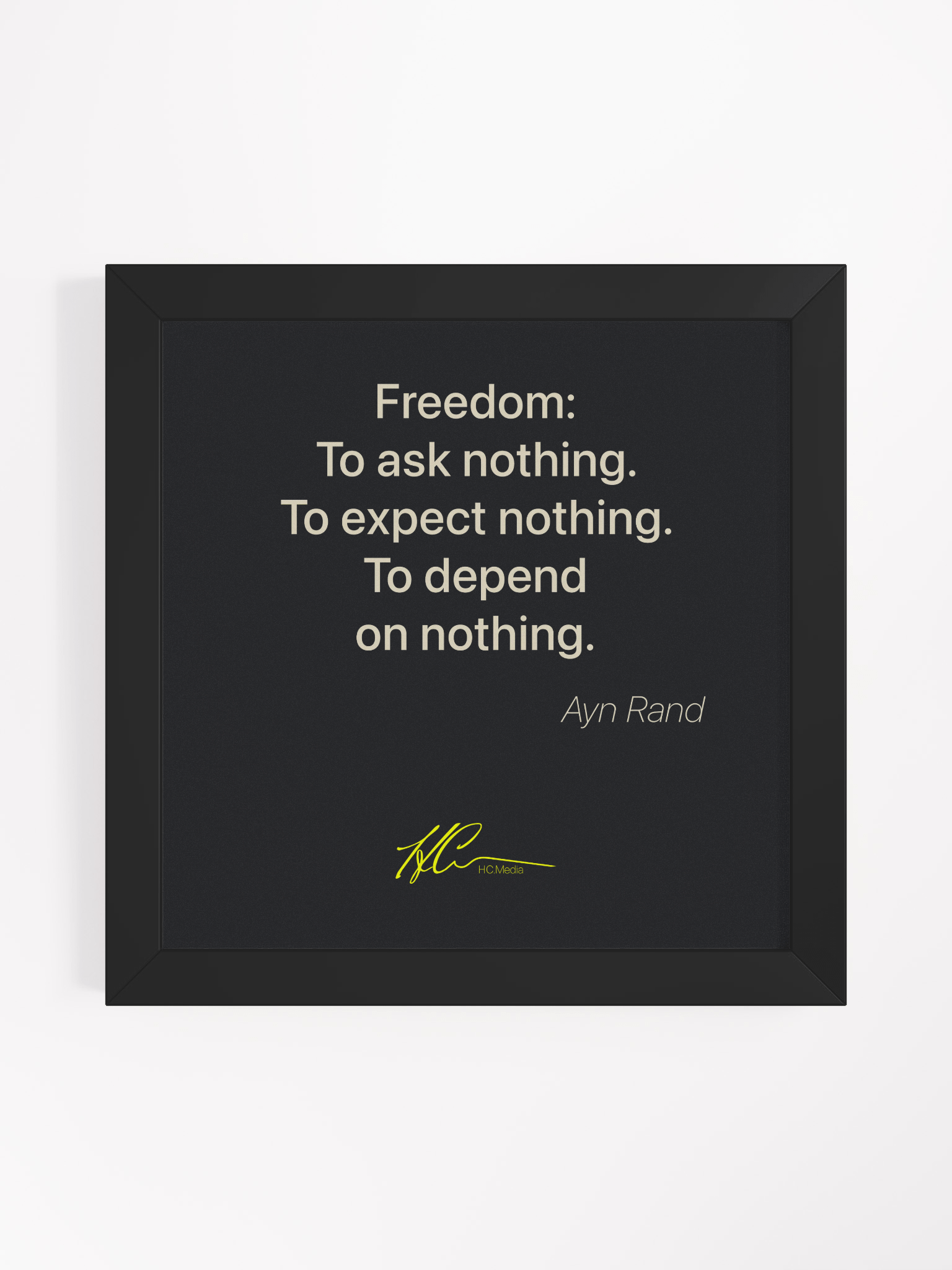 Ayn Rand Q4 - Framed Poster product image (1)