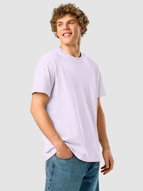 Photo showing Stanley/Stella Unisex Organic Ribbed Neck T-Shirt