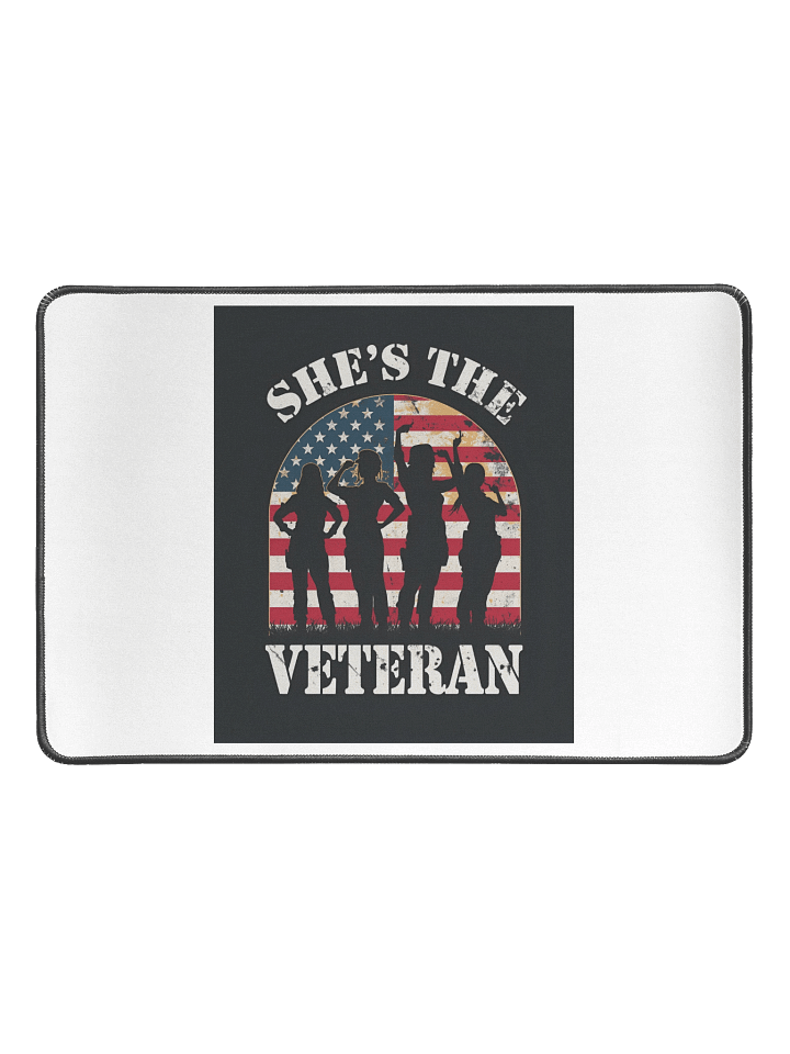She’s The Veteran Desk Mat product image (1)