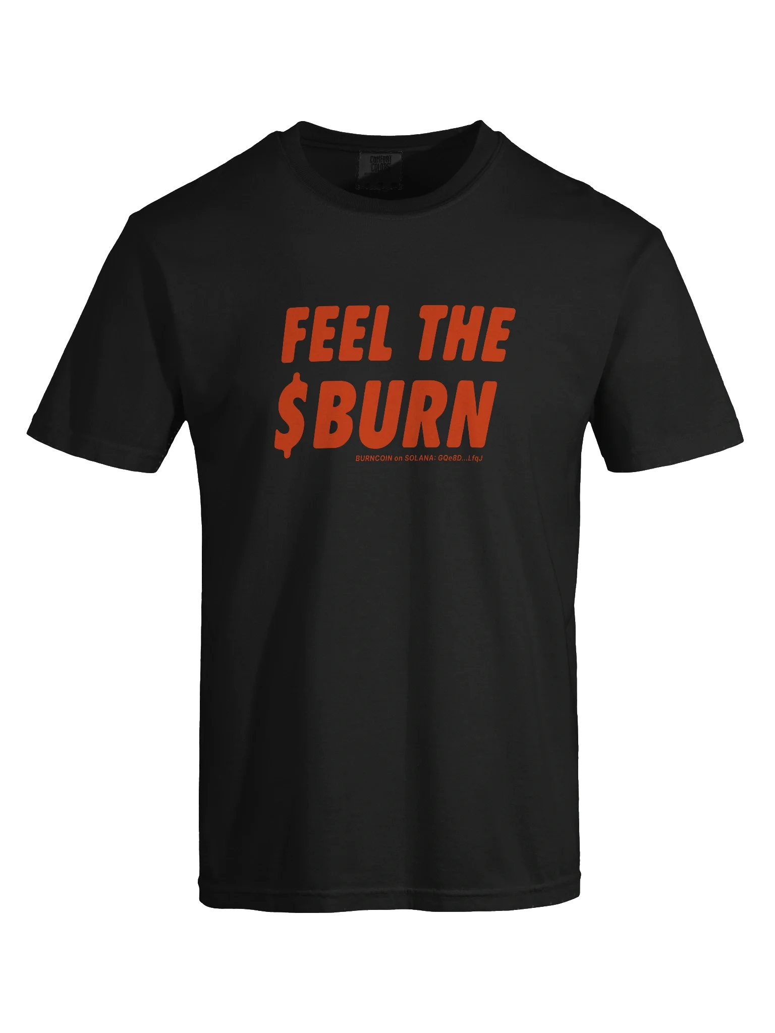 Feel The BURN T-shirt - Red on Dark product image (50)