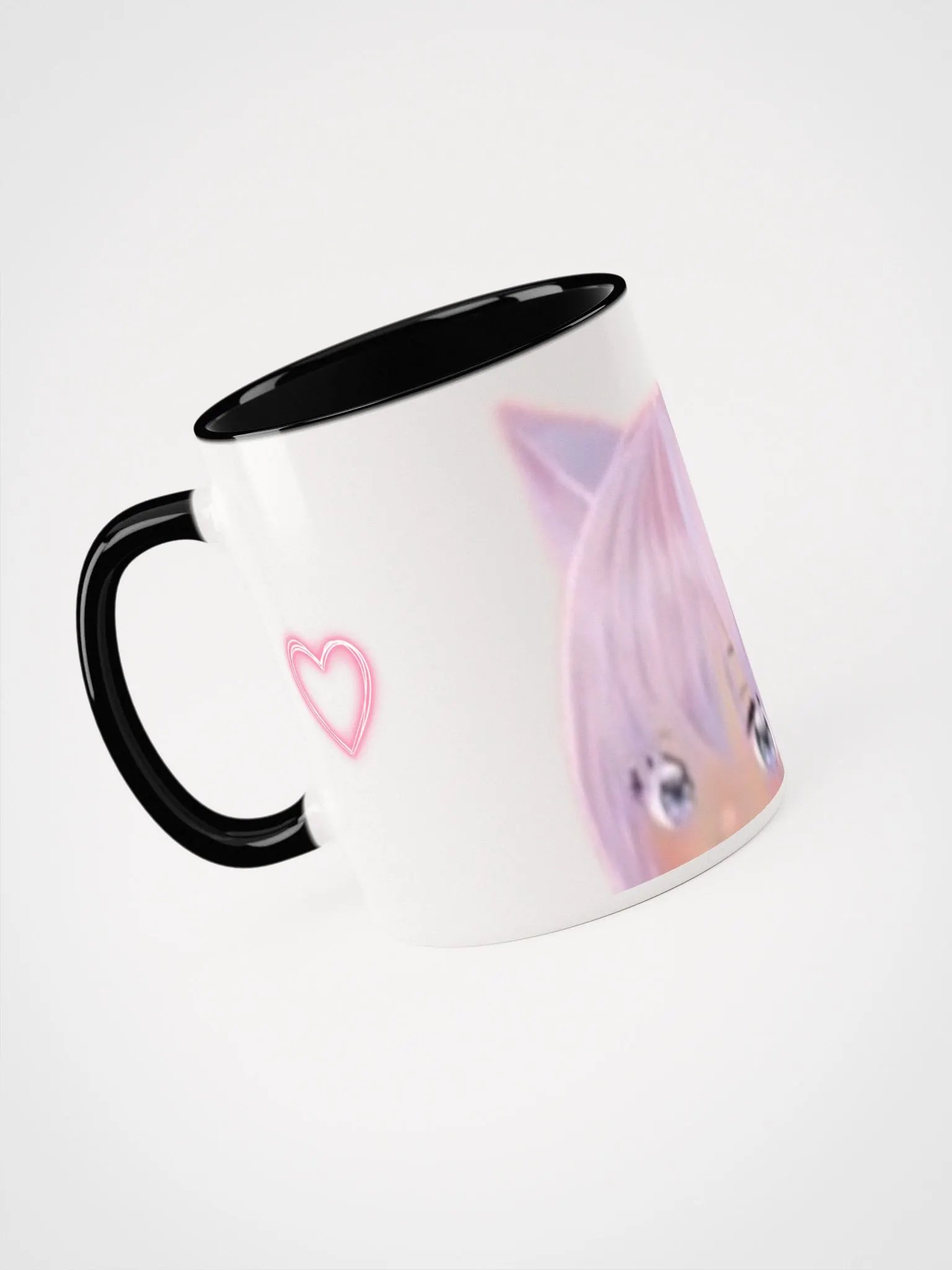 Lil Cat Peeking Heartfelt Feline Ceramic Mug product image (39)