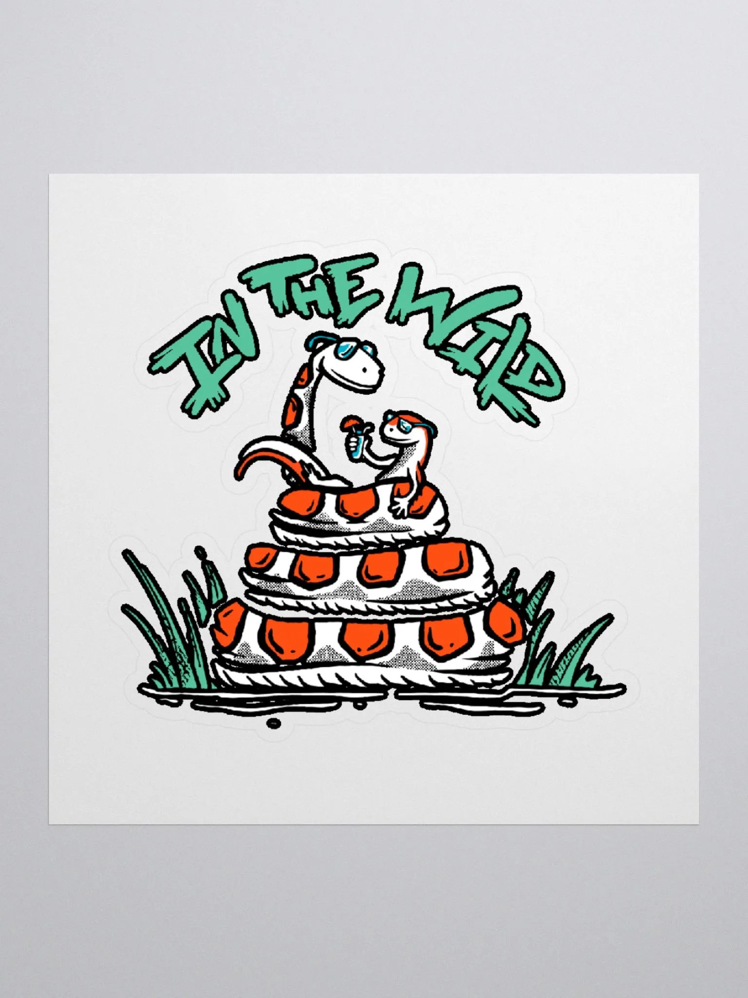 Snake & Salamander Sticker product image (1)