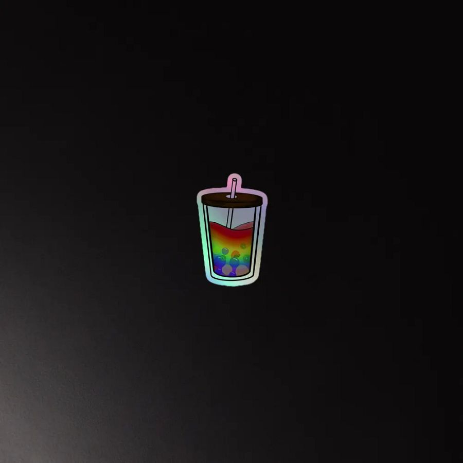 Fruity Punch Fantasy Bubbly Delight - Holographic Sticker Sheet product image (1)
