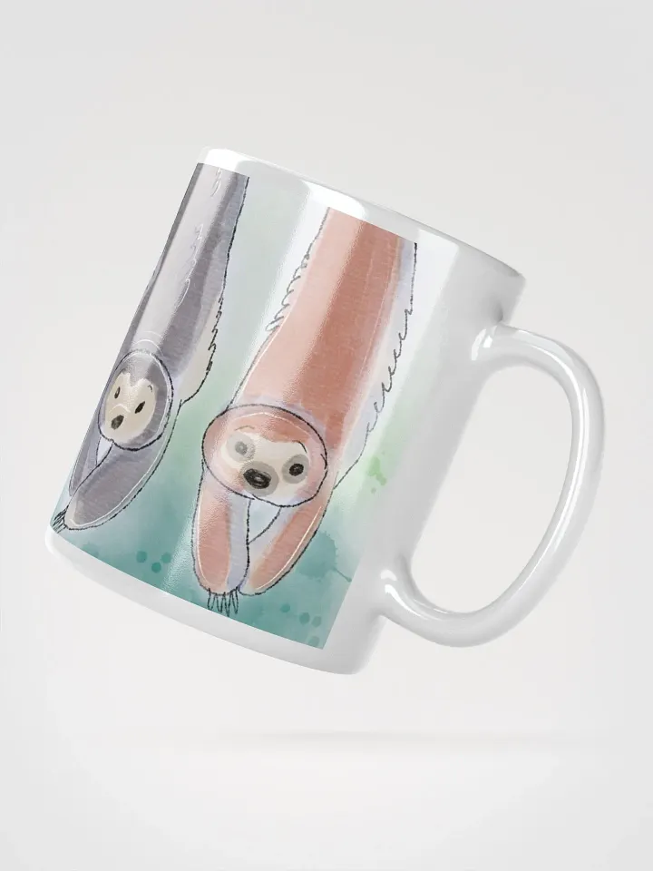 Hand Drawn Sloths in the Sky Mug product image (4)