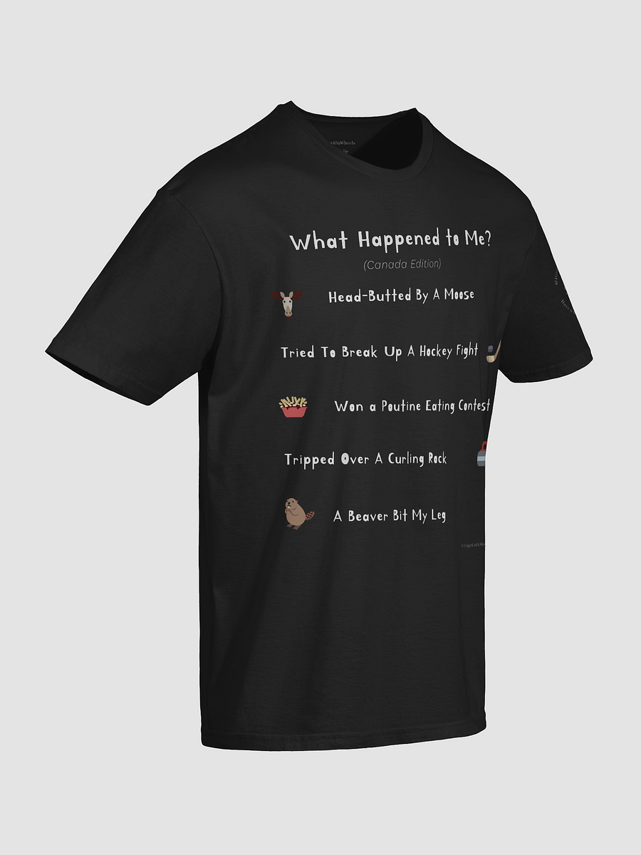 WHAT HAPPENED TO ME ? (Canadian Edition): Unisex Softstyle T-shirt, Black product image (6)