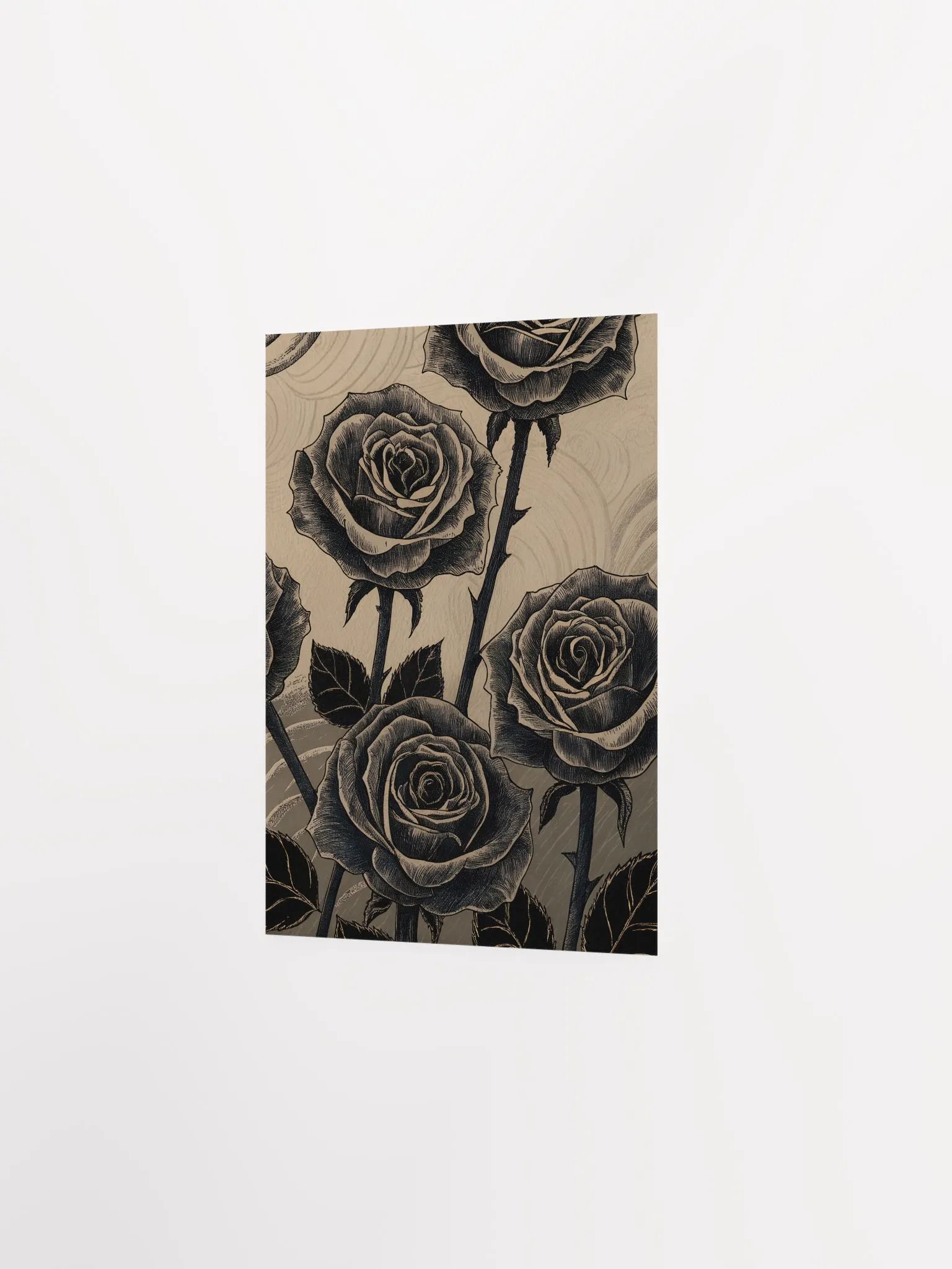 Ethereal Noir Roses Poster product image (5)