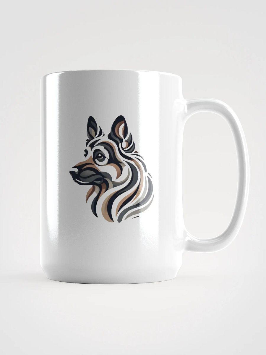Sleek German Shepherd Abstract Art Mug product image (1)