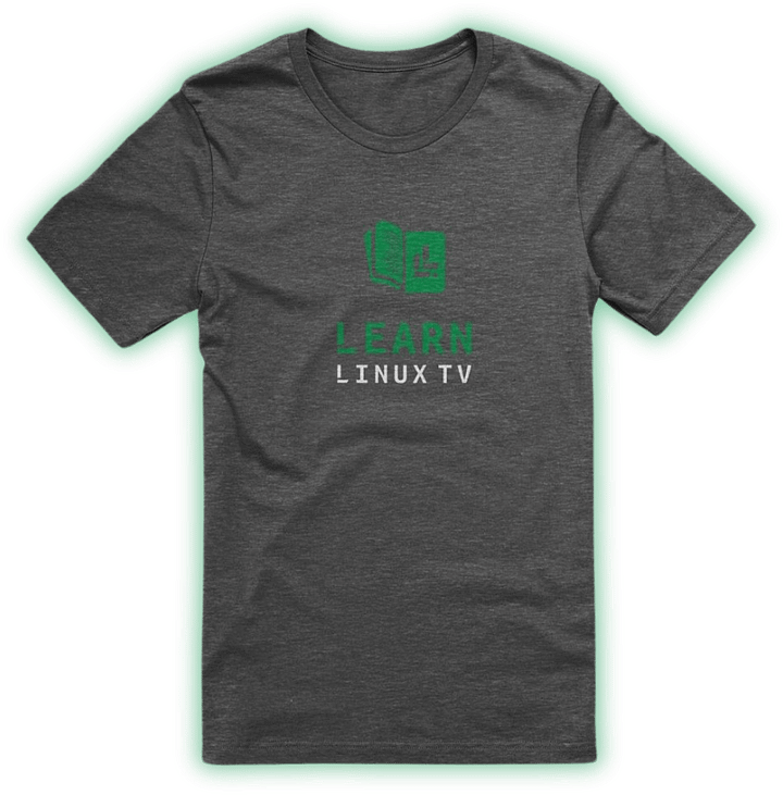 Learn Linux TV Logo T-Shirt product image (1)