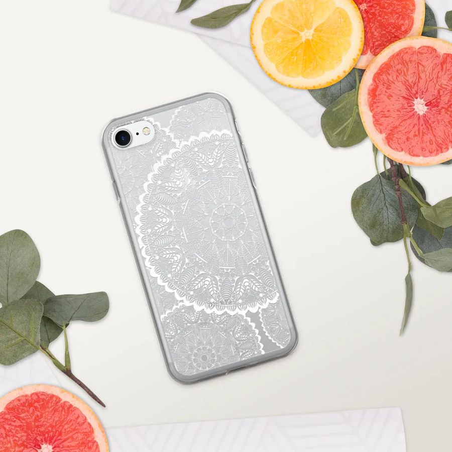 White Lace mandala Phone Case product image (11)