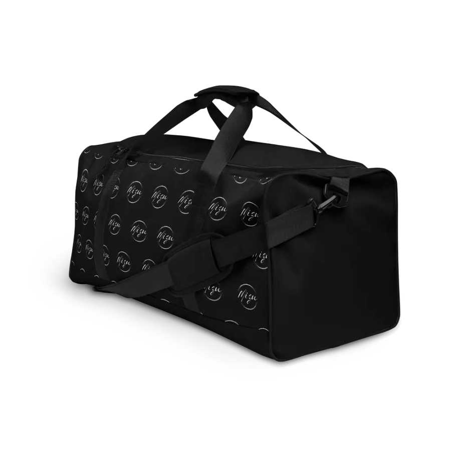 Duffle Bag, Black w/ Patterned White Logo product image (10)