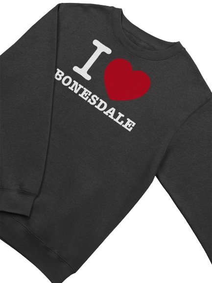 White Text I Heart Bonesdale Sweatshirt product image (3)