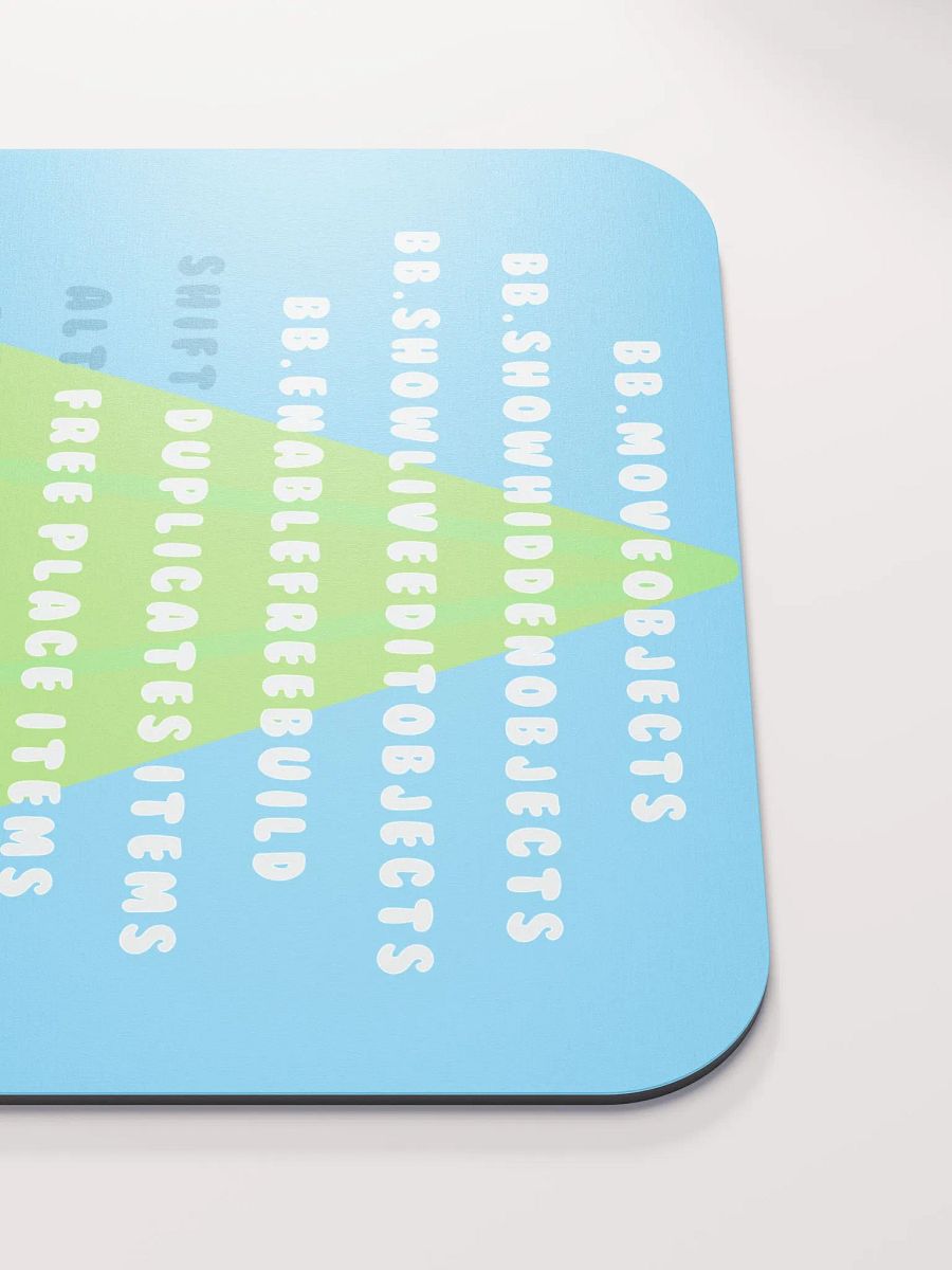 Blue Cheat Sheet Mousepad product image (5)
