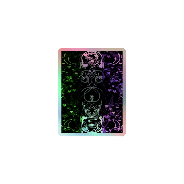 Genderqueer Pride Flag Sticker (Flourish Variation) product image (1)