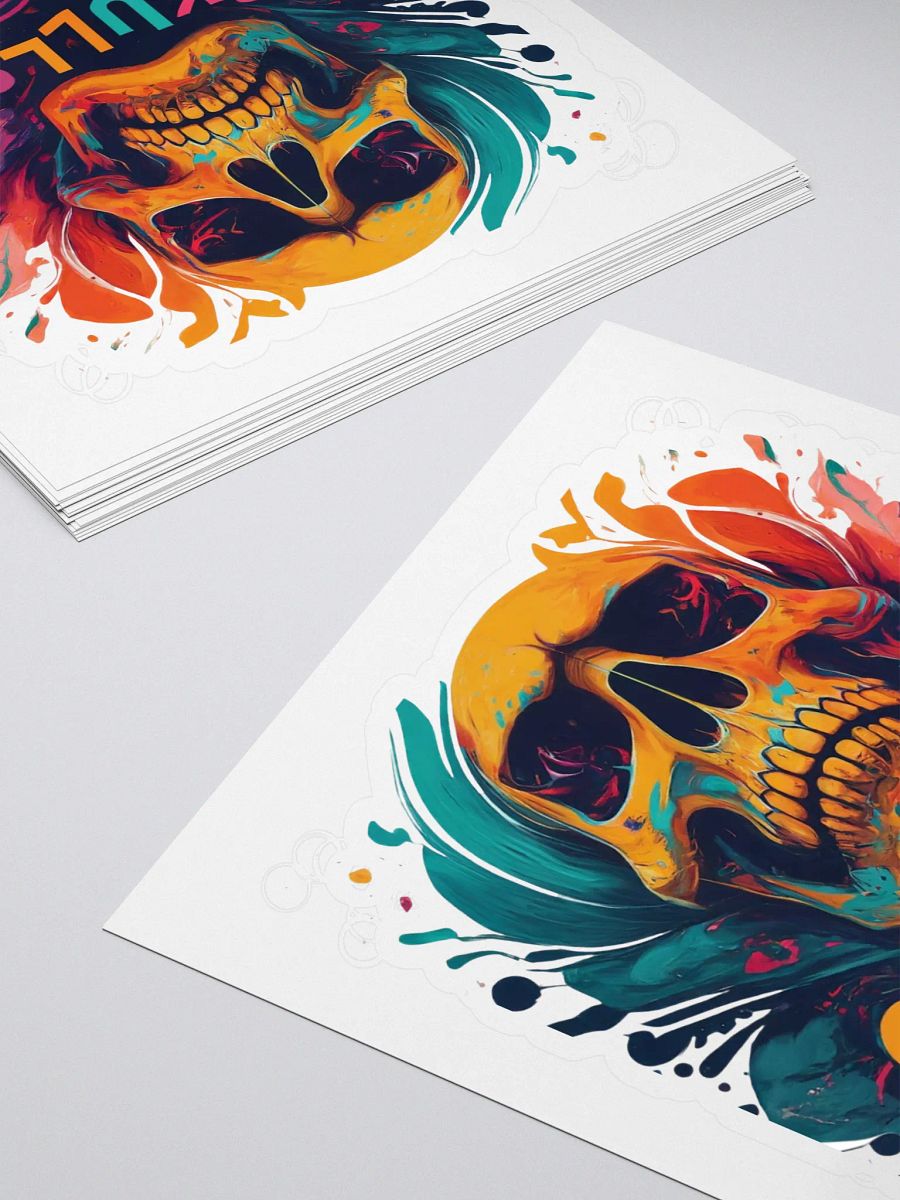 Psychedelic Skulls Kiss-Cut Stickers product image (4)