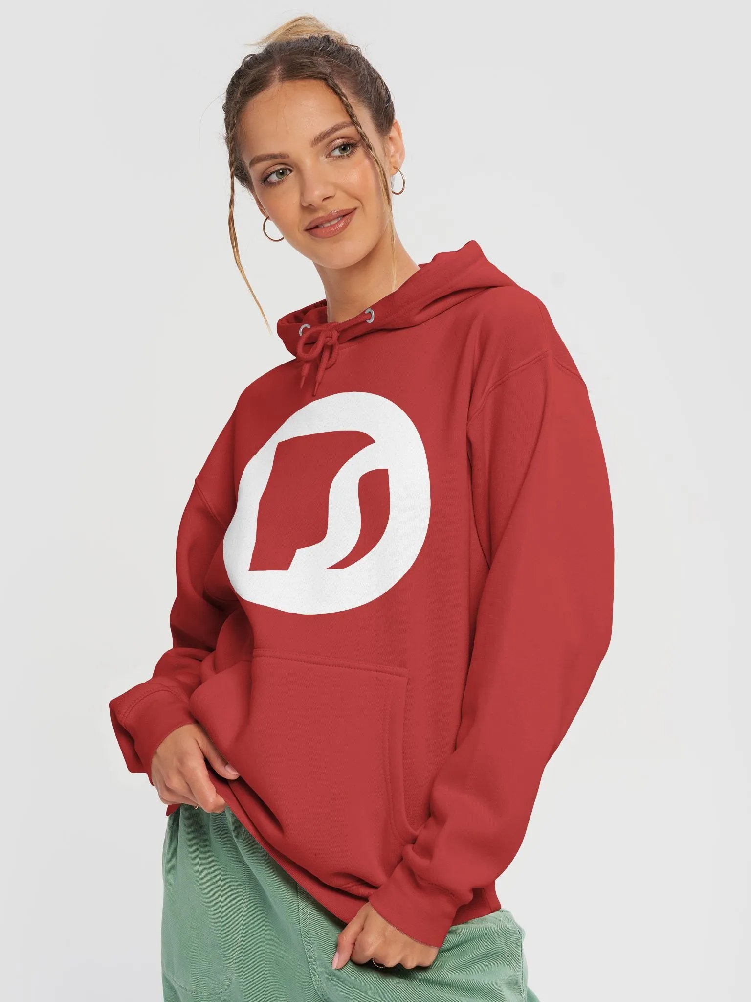 DS OG Logo Hoodie White/Red product image (3)