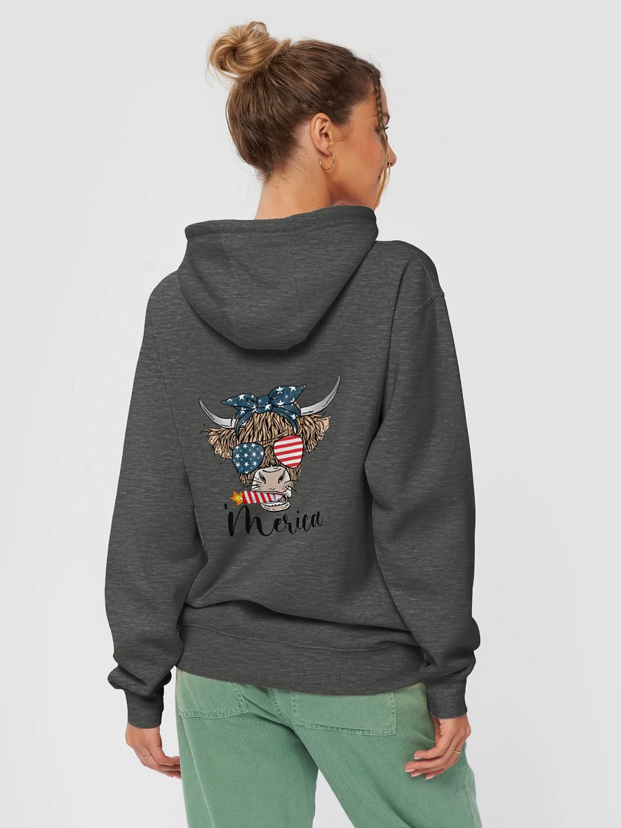 Mann Pyro Hoodie (Patriotic Cow) product image (4)