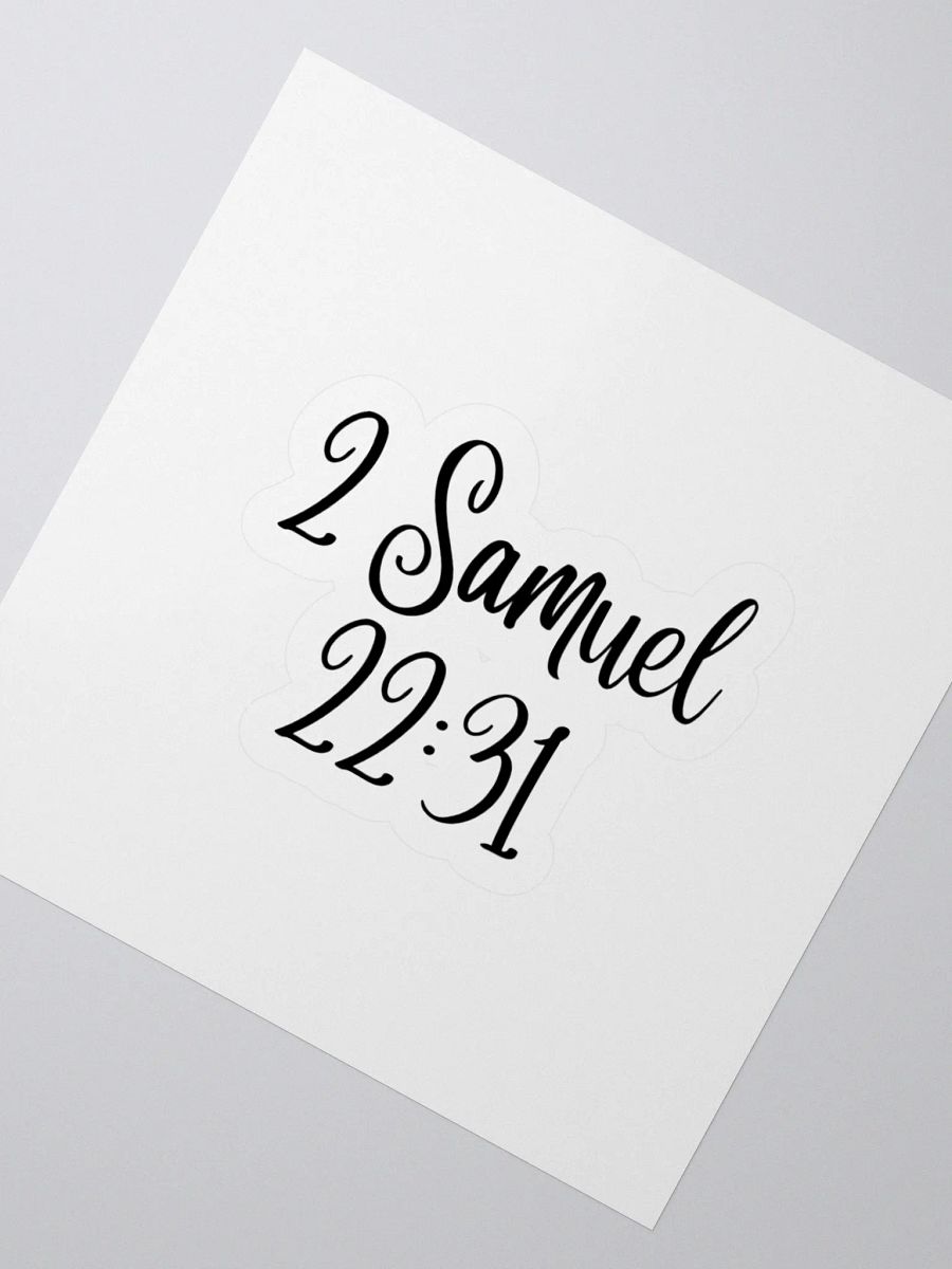 2 Samuel 22:31 product image (6)
