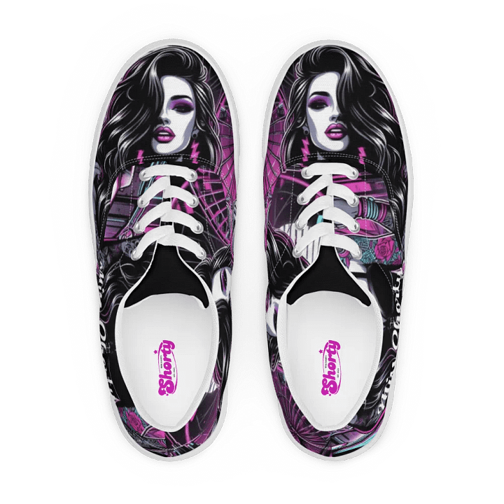 Bold and Mysterious Miss Shorty Canvas Sneakers! product image (1)
