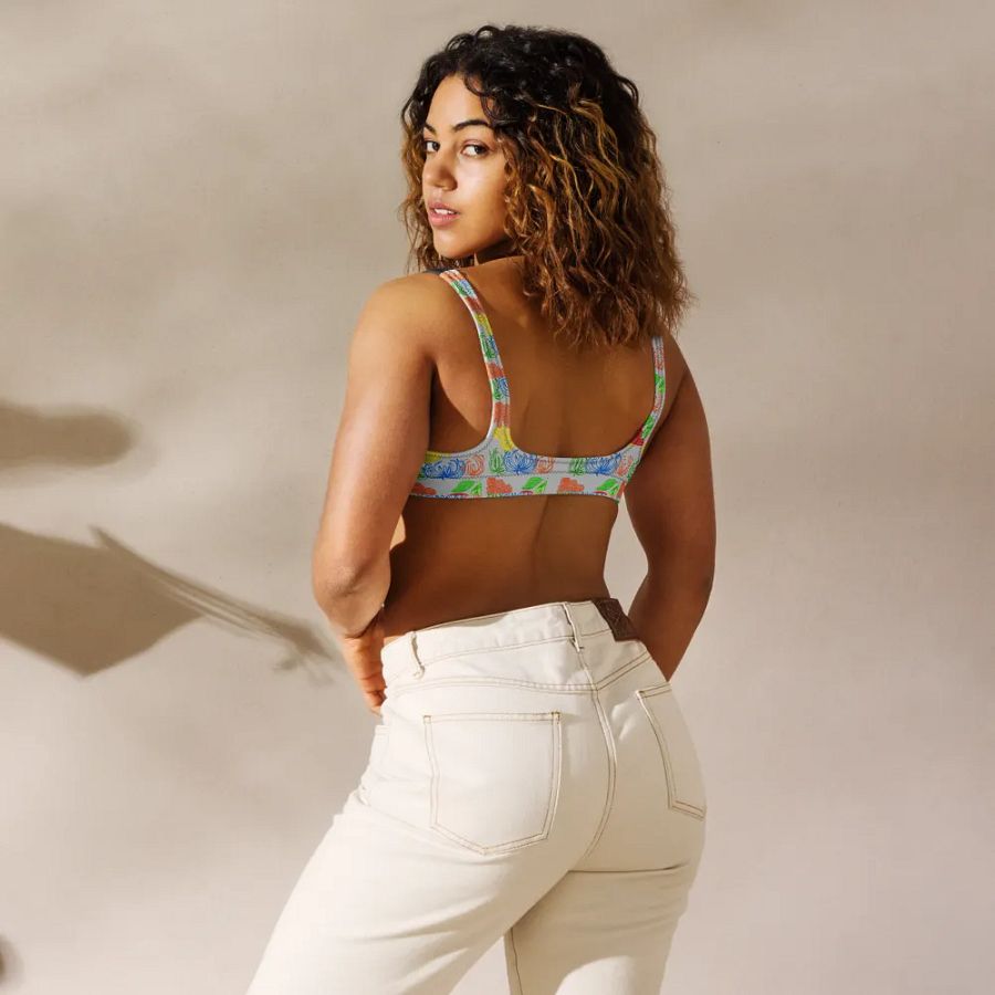 Golden Mandala Recycled Bikini Top product image (9)