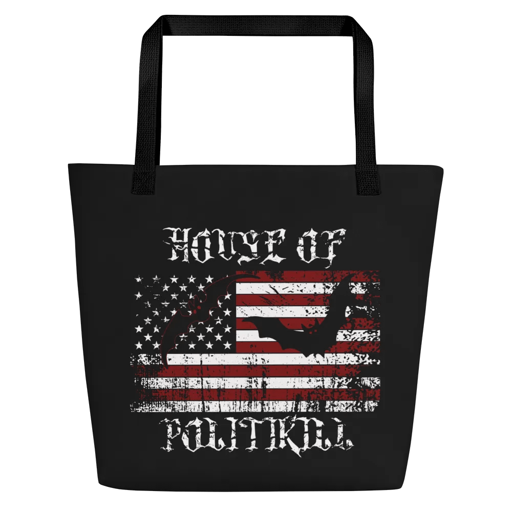Patriotic Grunge Large Tote Bag product image (1)
