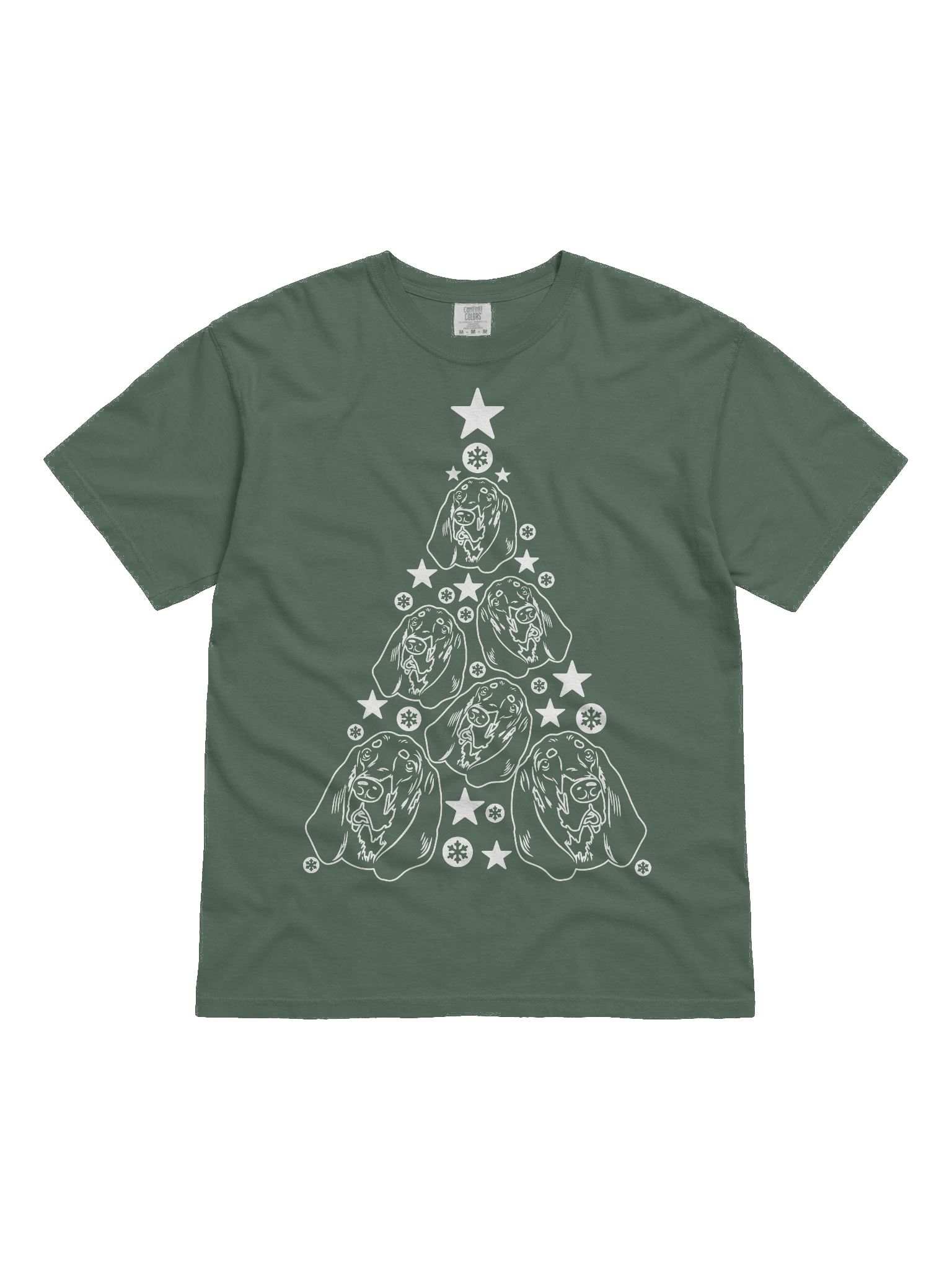 Bloodhound Christmas Tree T-Shirt product image (2)