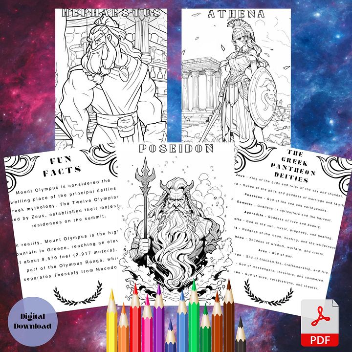 Legend of Olympus Coloring Book product image (2)