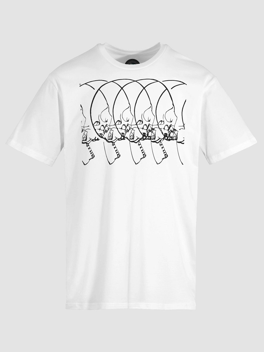 SKULL 3D OPTICAL ILLUSION T-SHIRT UNISEX product image (3)