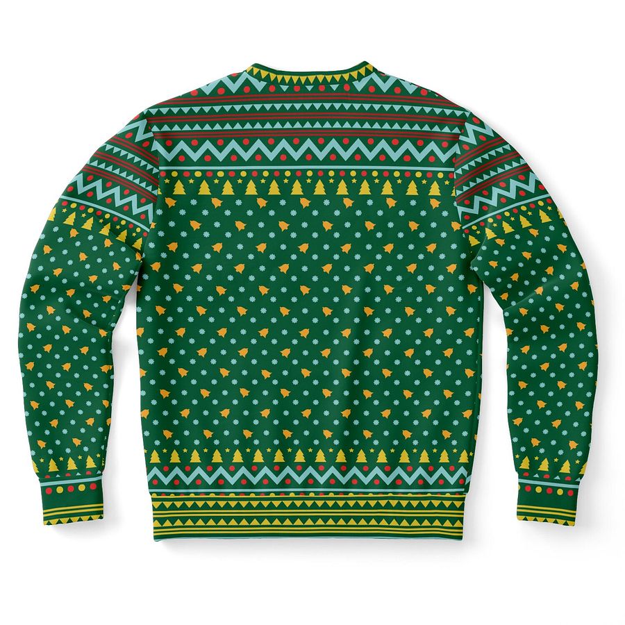 "Merry DeerMas" Ugly Christmas Sweater | Reindeer Holiday Sweatshirt | Festive Green Winter Party Outfit product image (10)