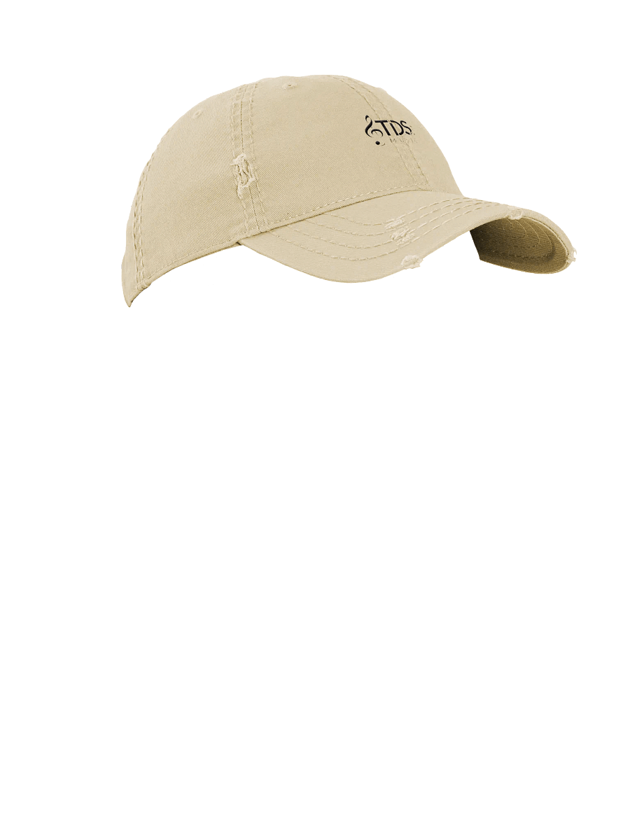 Otto Distressed Dad Hat with TDS Music Logo - Khaki/Black/Grey/Navy product image (7)