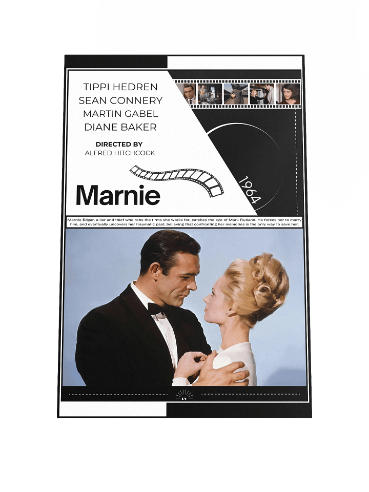 Marnie with Sean Connery and Tippi Hedren 1964 | Movie Poster | 12x18 Wall Art product image (1)