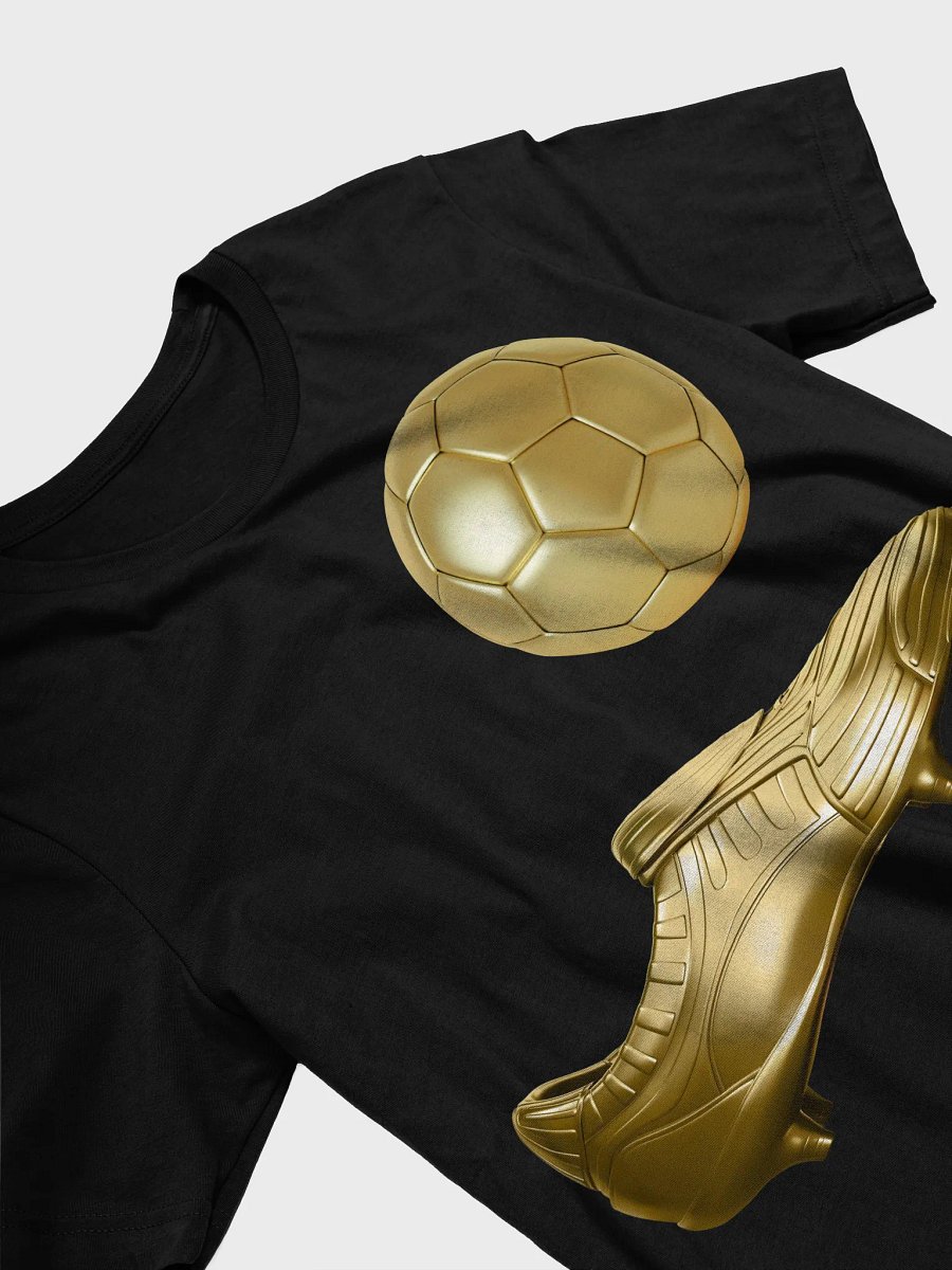 Golden Soccer Ball, Golden Boot Style Soccer Player Soccer T-Shirt product image (29)