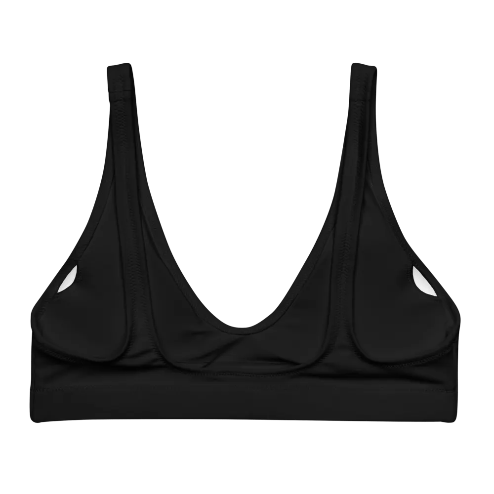 "Claw Paws" All-Over Print Recycled Padded Bikini Top product image (4)