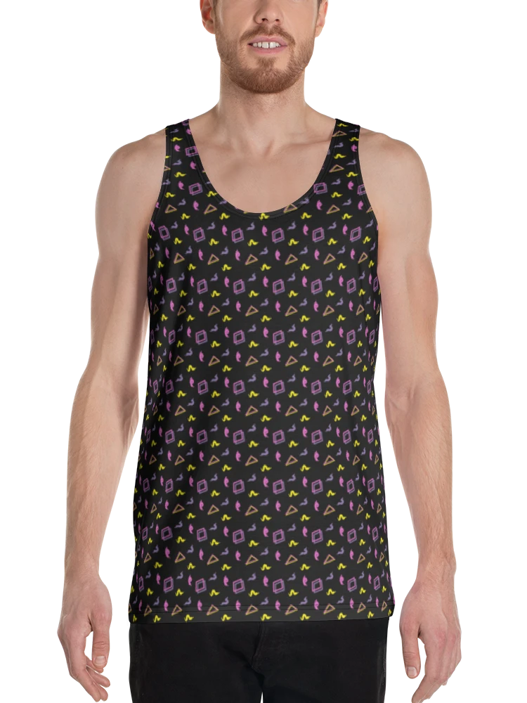 Oh Worm? black pattern tank top product image (1)