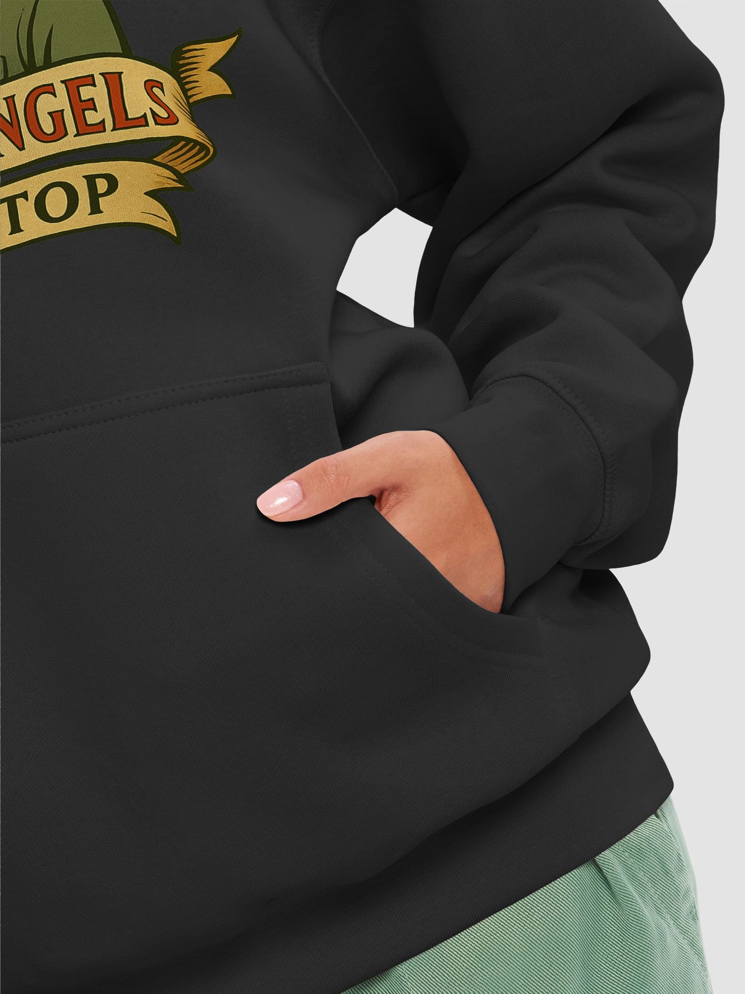 Mel’s Angels Pit Stop Hoodie – Retro Biker Pin-Up & Route 66 Graphic Sweatshirt product image (6)