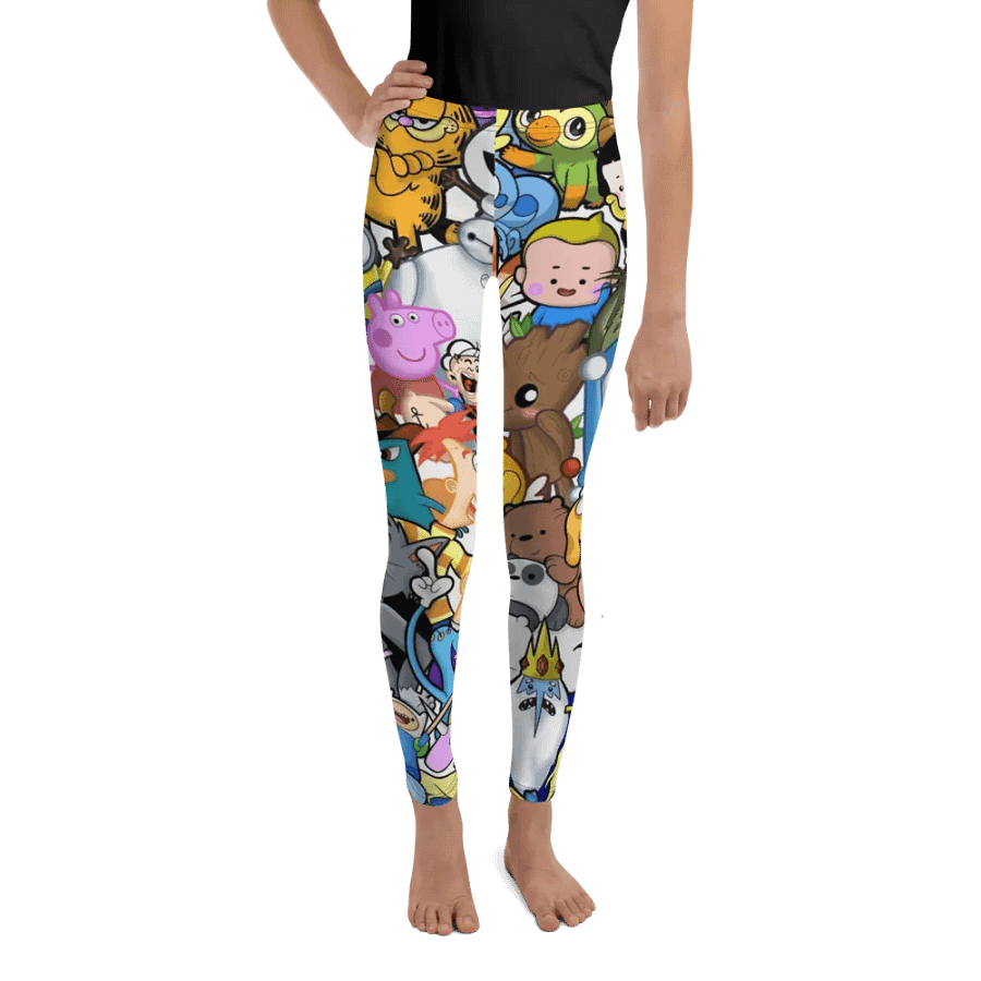 Kids Leggings – Cartoon Characters Print for Fun & Vibrant Style product image (8)