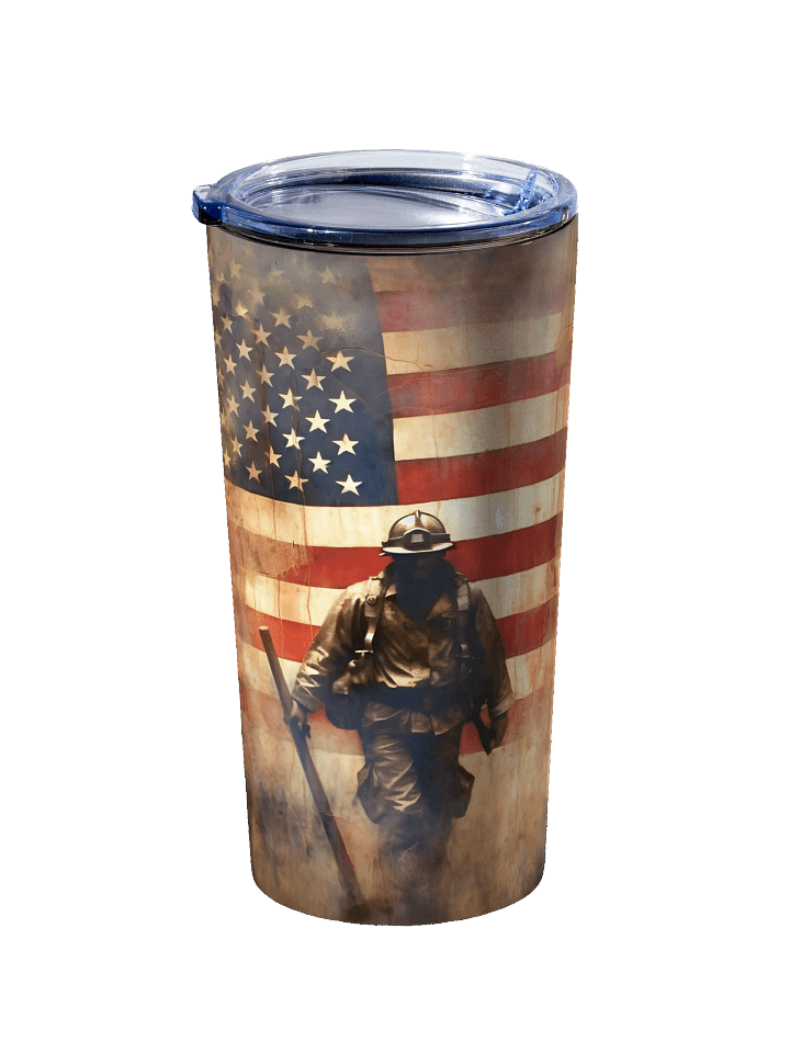 Brave Firefighter 20oz Stainless Steel Tumbler product image (2)