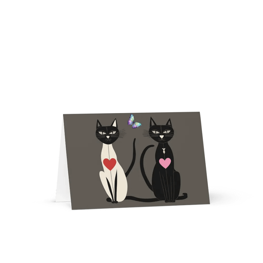 Black & White Butterfly Love Cats product image (5)