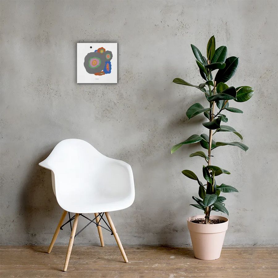 Abstract Stones Square Canvas Print product image (4)