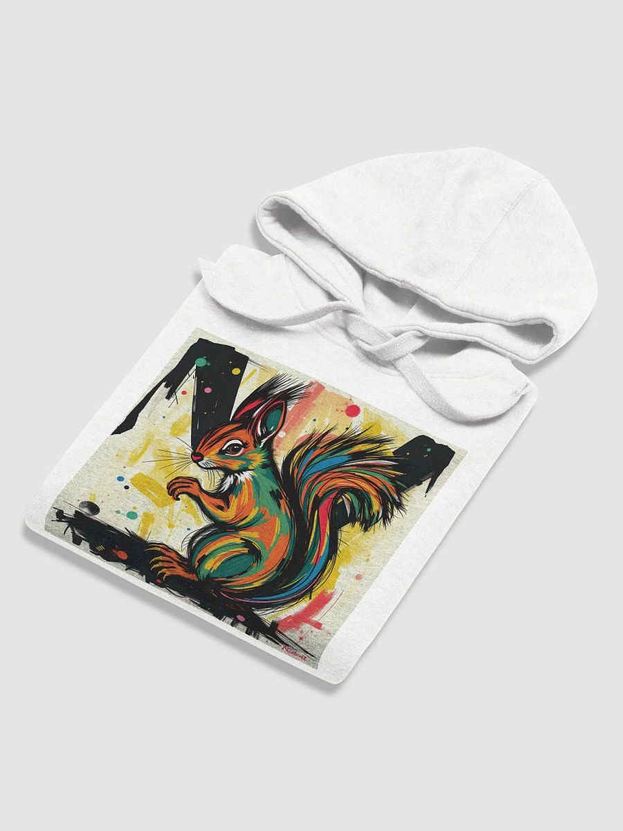 Cozy Cotton Blend Unisex Hoodie funky colorful squirrel product image (6)