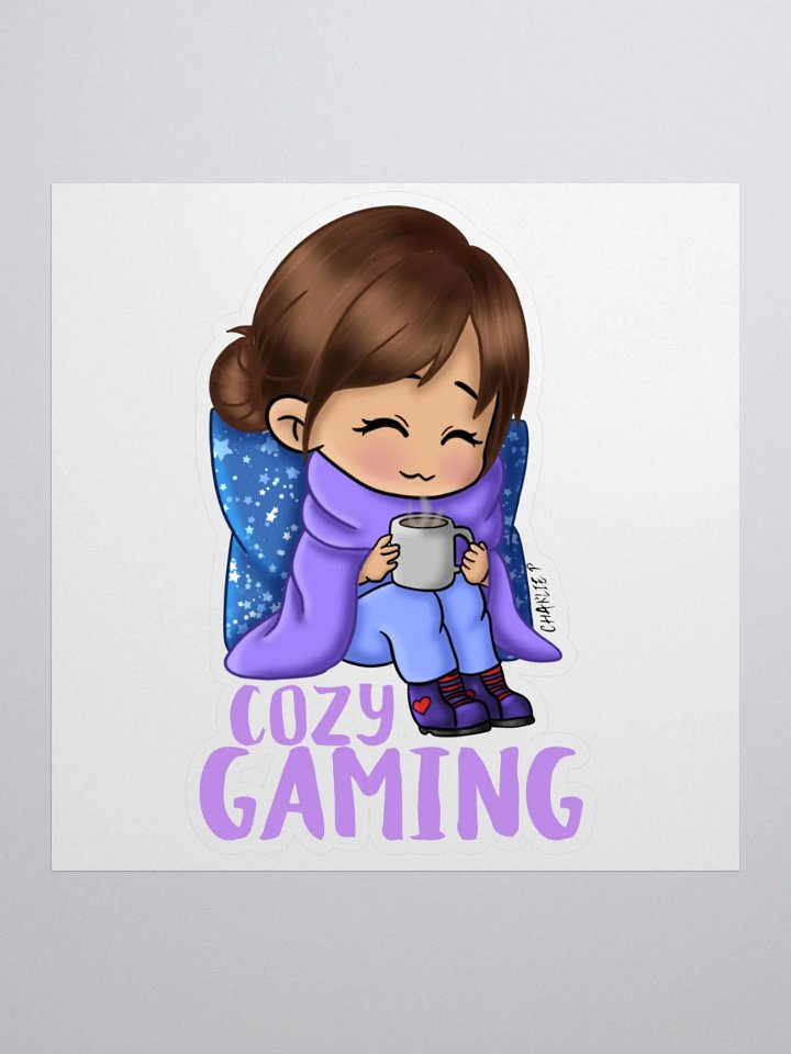 Cozy Gaming Sticker product image (3)