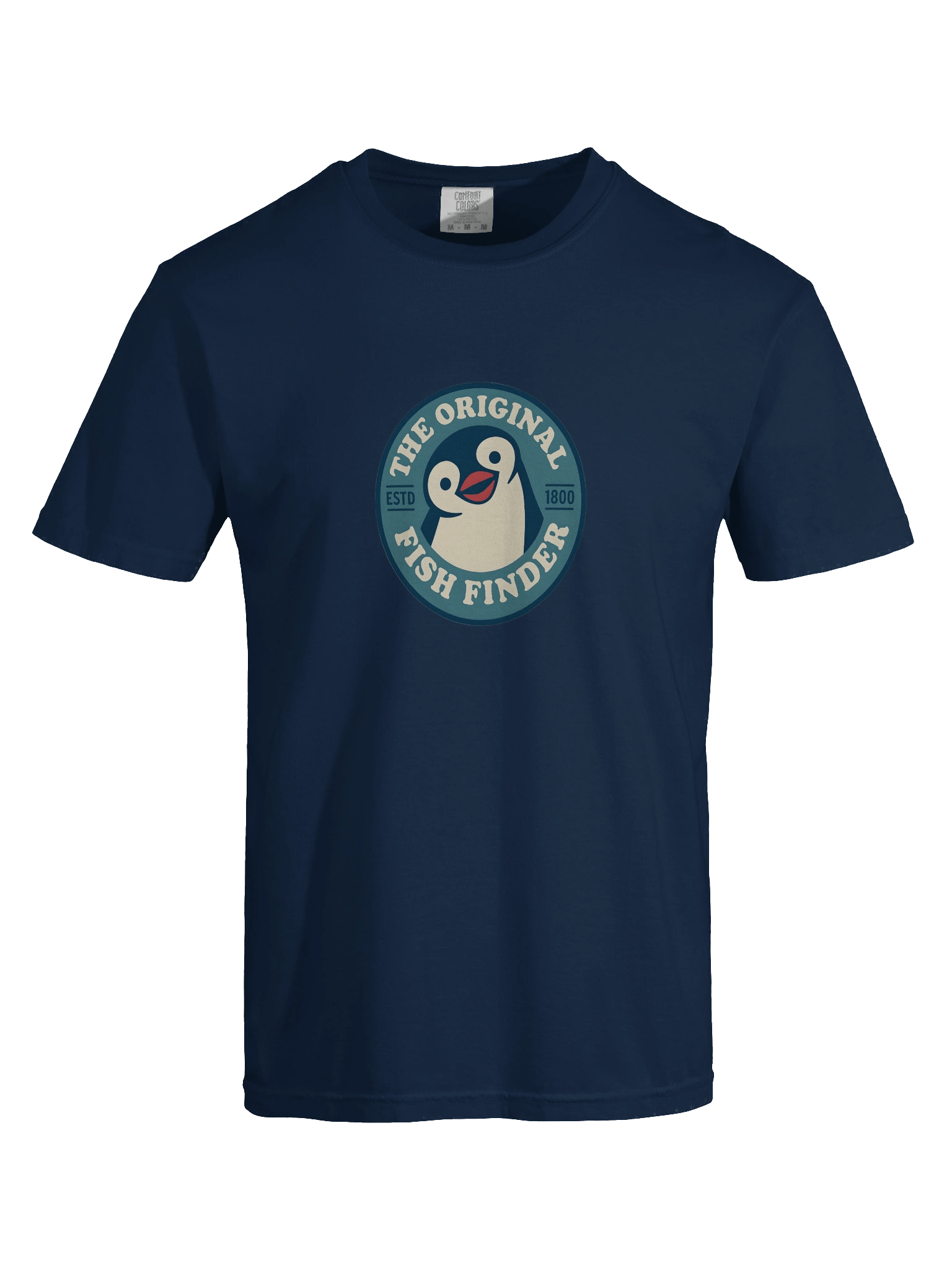 TOFF Penguin T-Shirt / The Original Fish Finder Penguin T-Shirt Full Colour Heavyweight product image (4)