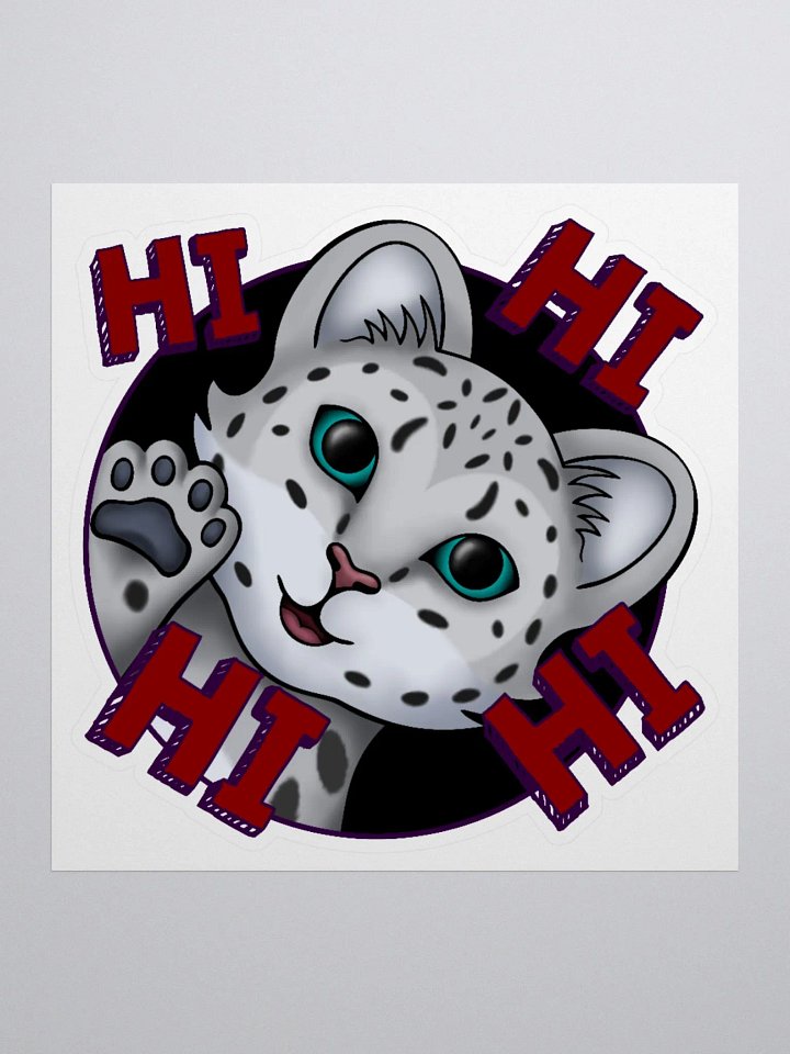 Snow Meow Hi Sticker product image (2)