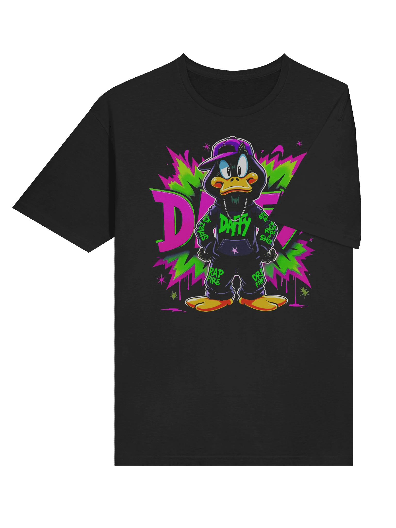 Neon Daffy Duck Streetwear T-Shirt product image (6)