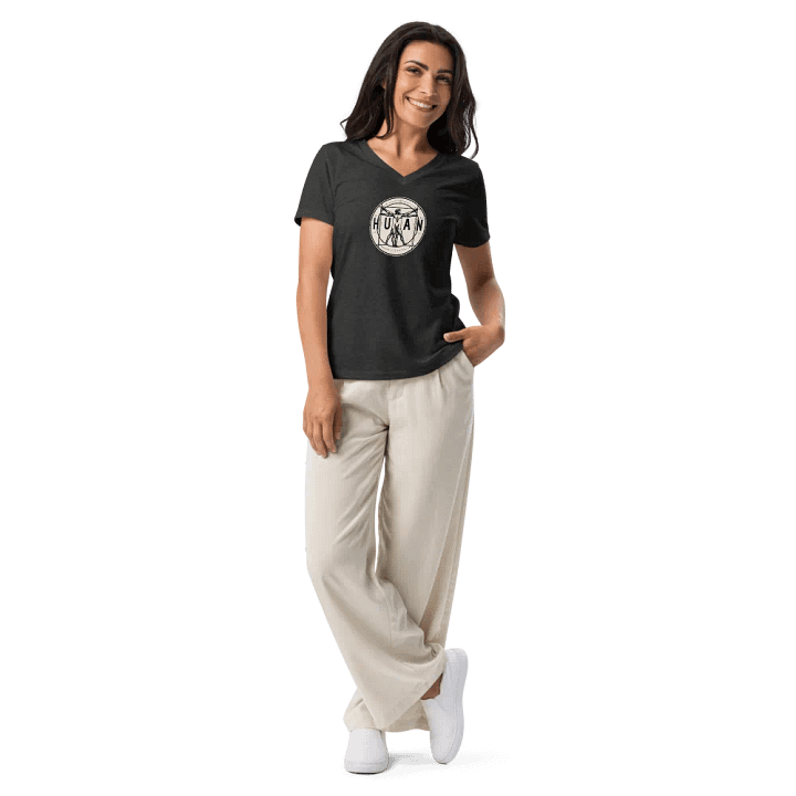 Human V-Neck T-Shirt product image (2)