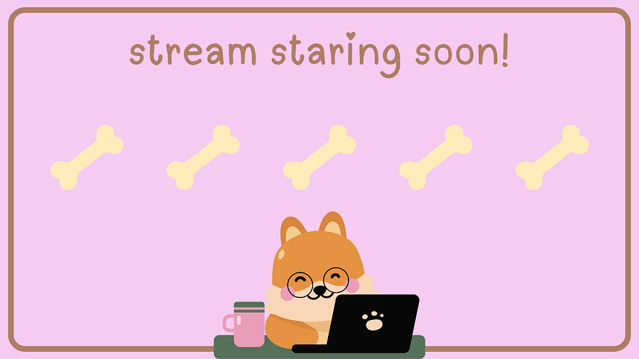 Dog Animated Starting Soon scene product image (1)