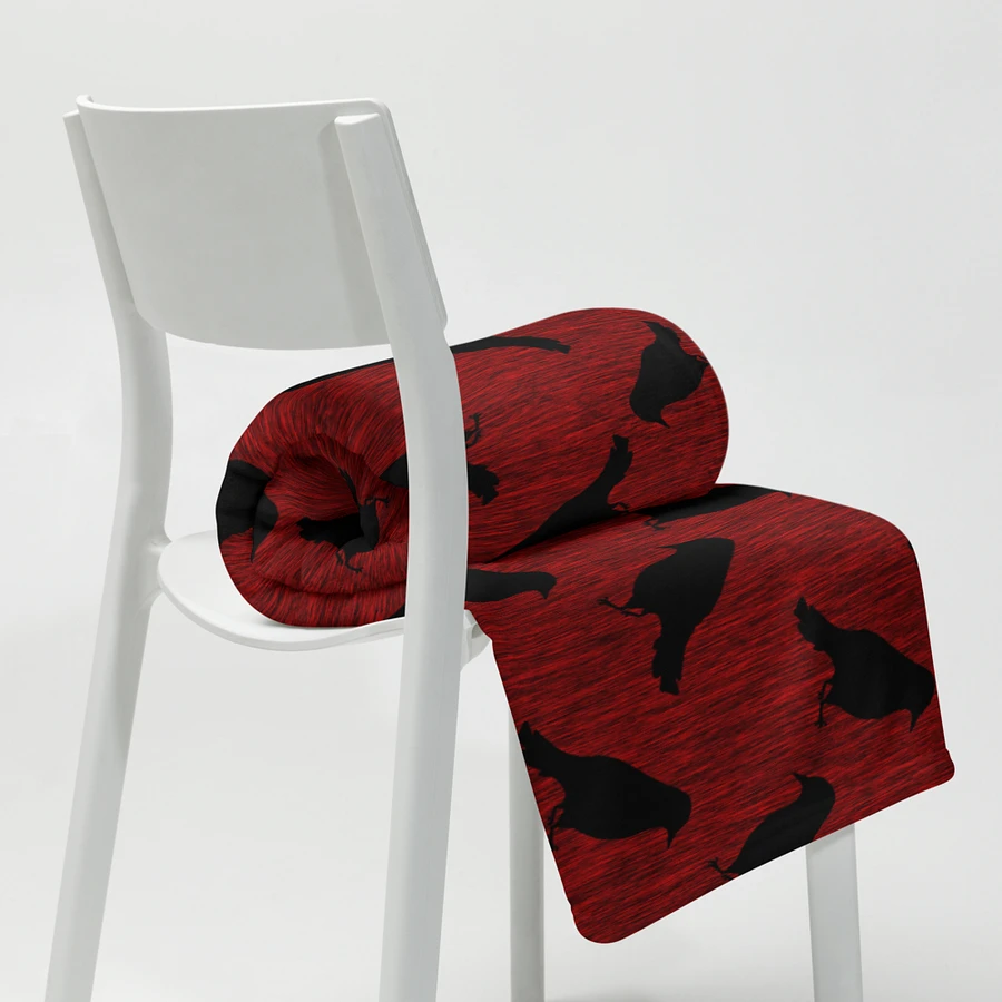 Ravens on Red Throw Blanket product image (20)