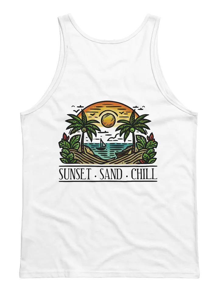 Sunset. Sand. Chill Canvas Tank Top product image (2)