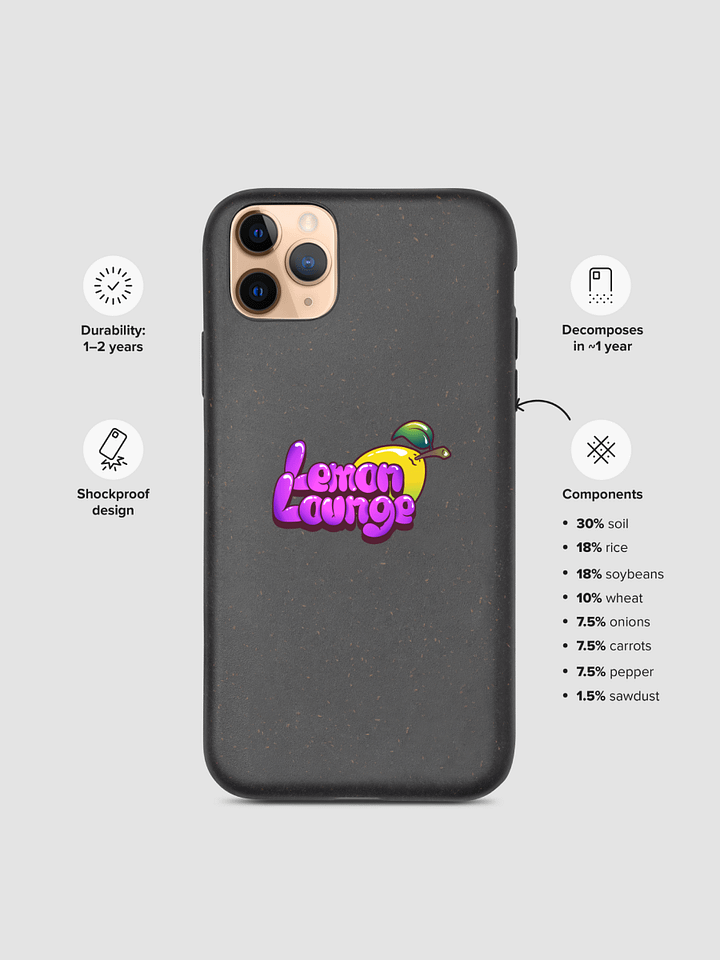 Lemon Lounge Biodegradable iPhone Case product image (2)