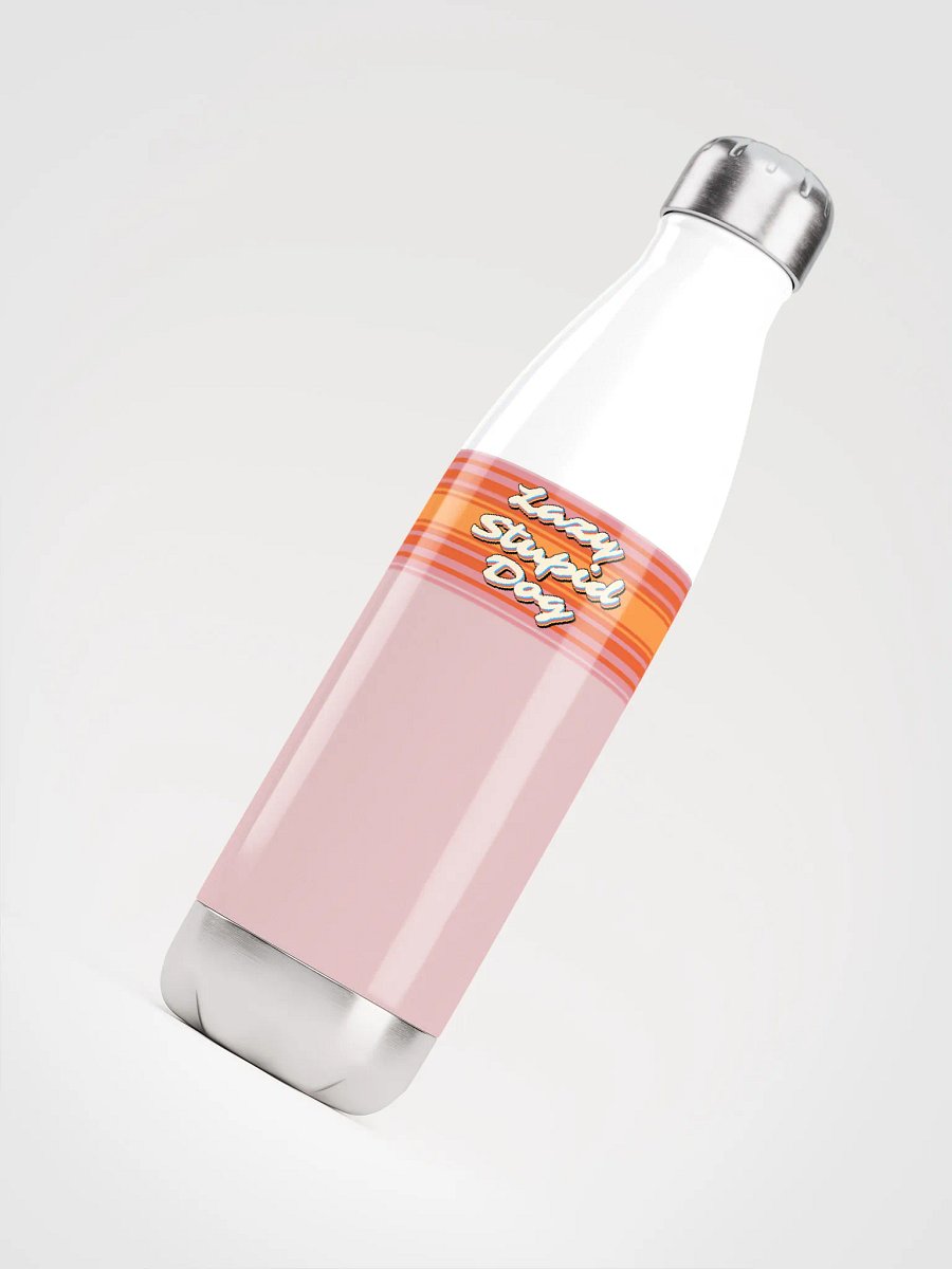 "Lazy Stupid Dog" Stainless Steel Water Bottle product image (4)